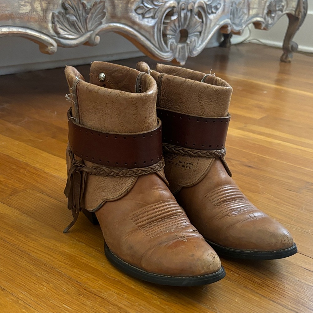 Custom Brown Leather Ankle Boots